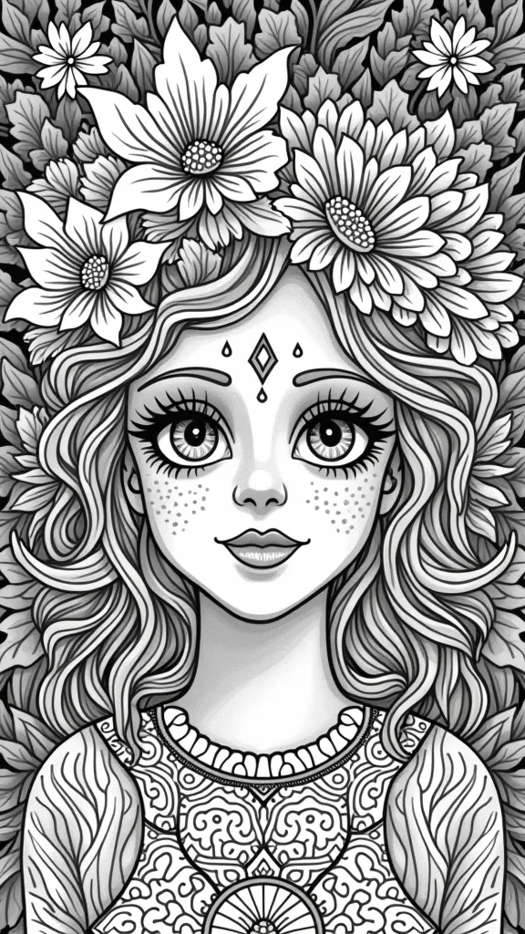 aesthetic coloring pages to print